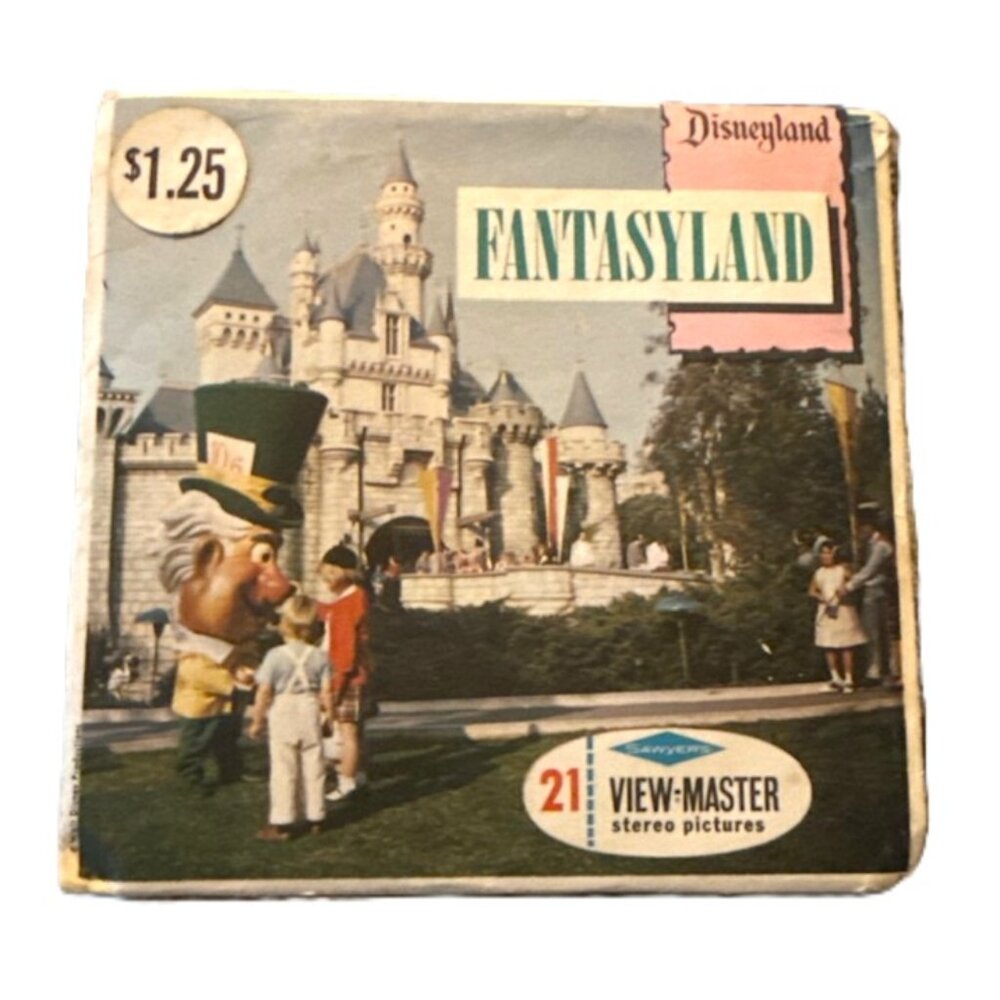 Disneyland Fantasyland View-Master Packet A-178 Sawyers 3 Reels 21 Screens